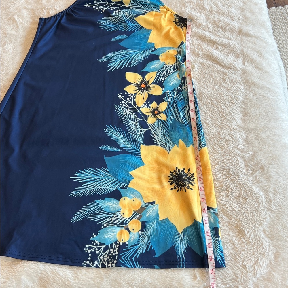 Women's Tiaford Boho Sleeveless Halter Summer Floral Dress - (Size S) NWOT - Picture 6 of 9